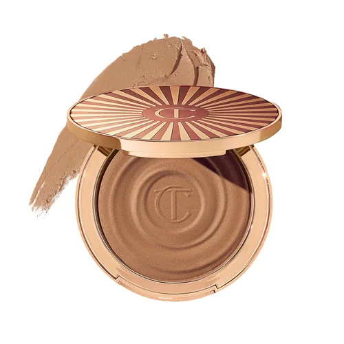 Charlotte Tilbury Beautiful Skin Face Makeup & Body Cream Bronzer - Hydrating Hyaluronic Acid & Pro Vitamin D3 to Blur for a Sun-Kissed Glow - Up to