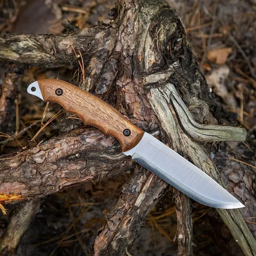 Miniatura 6 de BPSKNIVES HK5 CSH - Cuchillo para zurdos - Cuchillo de camping de espiga completa con funda de cuero - Cuchillos tácticos de supervivencia