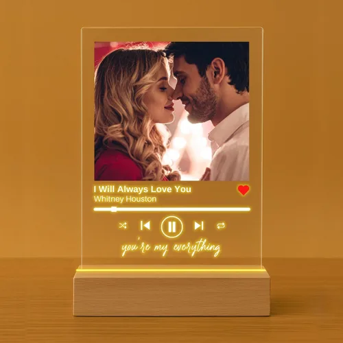 Miniatura 2 de Placa de Música Personalizada - Placa de Canción Acrílica Personalizada Letrero de Música Personalizado Regalo de Foto Regalo de Celebración