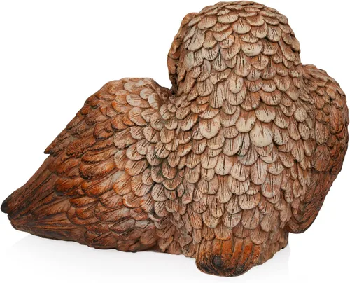 Miniatura 10 de Alpine Corporation QFC366HH - Estatua de jardín de búho para interiores y exteriores, estatua de la familia de búho amoroso, 11 pulgadas de alto