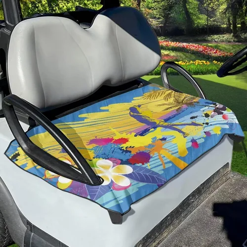 Miniatura 9 de Accesorios para carrito de golf, protector de toalla de asiento de carrito de golf, protector de toalla decorativo anti-caliente, para coche club
