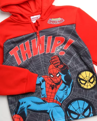 Miniatura 4 de Marvel Sudadera con capucha de forro polar Avengers para niño - Capitán América, Spider-Man, Iron Man (Tamaño 2T-18)