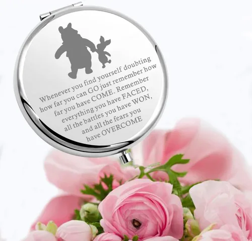 Miniatura 5 de Lywjyb Birdgot Regalo inspirado en la película, regalo inspirador para amigos, amistad, espejo de maquillaje, regalos para mejores amigas