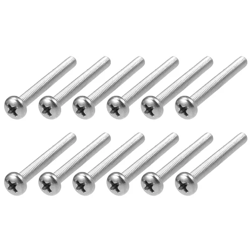 Miniatura 63 de METALLIXITY Tornillos de máquina (M2 x 0.118 in), 30 unidades, pernos Phillips cruzados de acero inoxidable 304, para instalación de muebles