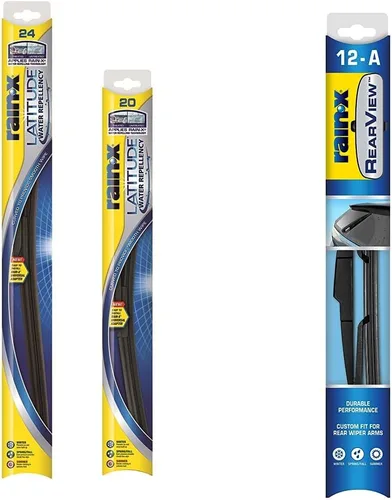Miniatura 6 de Rain-X 810164 Latitude Escobillas Limpiaparabrisas 2 en 1 Repelentes al Agua, 24" y 18" Escobillas Limpiaparabrisas y Rain-X 850026 Espejo