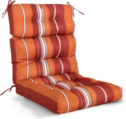 Miniatura 45 de EAGLE PEAK Cojín Acolchado para Silla de Patio con Respaldo Alto para Exteriores/Interiores, Juego de 1, 46'' x 22'', Azul Claro