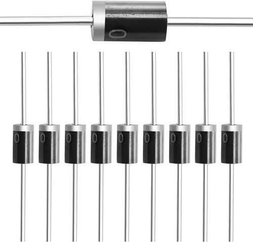 Miniatura 10 de Chanzon 1N4148 Diodos de conmutación rápida de señal pequeña axial de alta velocidad 200mA 100V DO-35 (DO-204AH) IN4148 Diodos de silicio