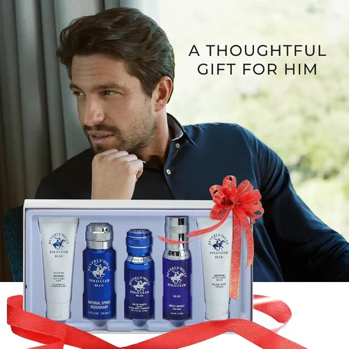 Miniatura 3 de Beverly Hills Polo Club BHPC Colonia Set de Regalo de 5 Piezas para Hombre Eau de Toillete, Desodorante, Gel de Ducha, Jabón Corporal, Fragancia