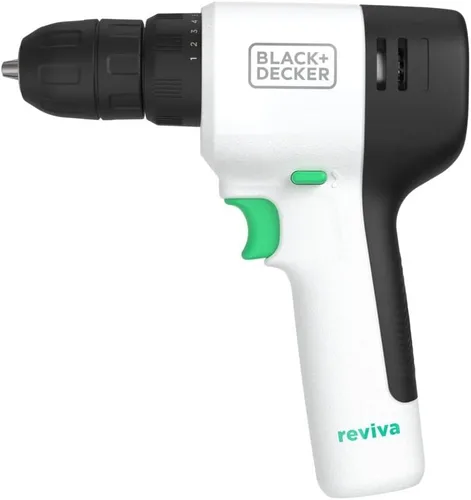 Miniatura 2 de BLACK+DECKER Reviva - Taladro inalámbrico de 12 V, par de 230 libras, hecho de material reciclado (REVCDD12C)