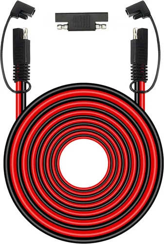 Miniatura 14 de MOOKEERF Cable de extensión SAE de 10 AWG – Cable de desconexión rápida de 20 pies, cable de extensión de cargador de batería, resistente