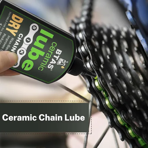 Miniatura 2 de BTAS Lubricante de Cadena de Bicicleta en Seco Cerámico 4 oz - Tinte Trazador UV - Aceite Lubricante para Bicicleta de Carretera y Montaña