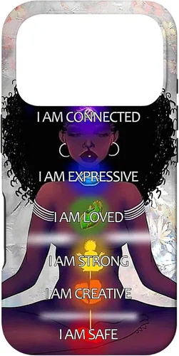 Miniatura 30 de Black Women Chakra Connected Expressive Strong Curly Hair Case for iPhone 17