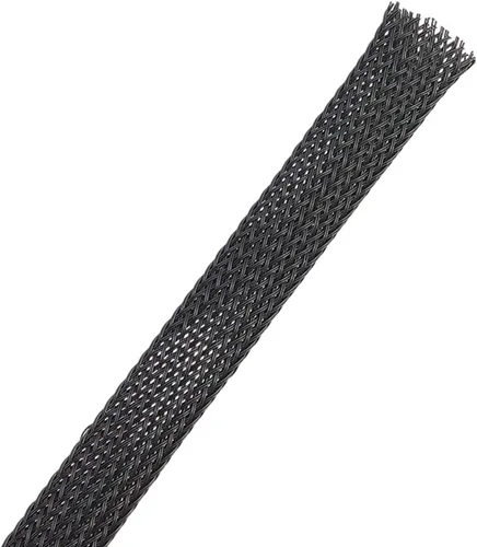 Miniatura 10 de Protectores de cable de polietileno de 65.6 pies, 2 tamaños, expandibles, trenzados, tubería de malla de alambre flexible, telar de manga de arnés