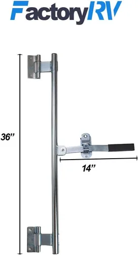 Miniatura 2 de Tough Grade Conjunto de bloqueo de barra de leva Puerta lateral Remolque cerrado (36")