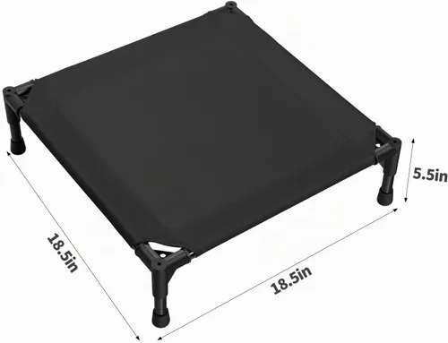 Miniatura 6 de Love&go Cama Elevada para Perros con Marco de Metal, Catre Elevado Refrescante para Mascotas para Perros y Gatos