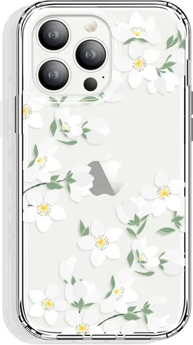 Miniatura 55 de GYZYA Funda transparente para iPhone 14 y iPhone 13 de 6.1 pulgadas con diseño de patrón, funda protectora delgada de TPU + parachoques a prueba