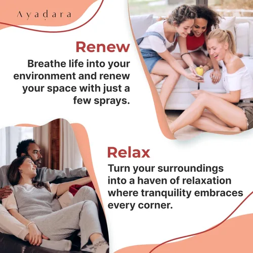 Miniatura 4 de Ayadara Spray natural para habitación, 4 onzas, aromaterapia para habitación, espray de fragancia y desodorante de lino para el hogar, ambientador