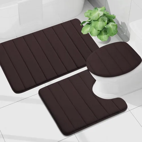 Miniatura 7 de Buganda Tapete de baño de espuma viscoelástica, 70 x 24 pulgadas, ultra suave y antideslizante, absorbente de agua y lavable a máquina, tapete