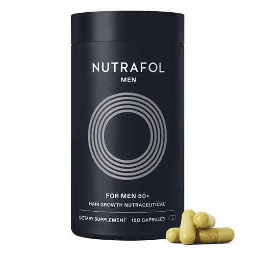 Nutrafol Suplementos para el crecimiento del cabello para hombres de más de 50 años, clínicamente probados para una cobertura visiblemente más