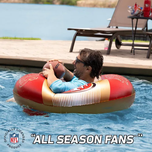 Miniatura 4 de BigMouth - Flotadores inflables para piscina de 36 pulgadas, con licencia oficial de la NFL, tubo interior para adultos y adolescentes