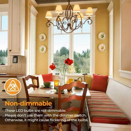 Miniatura 6 de Brightever Bombillas LED Edison vintage equivalentes a 60 W, 6 W ST58 blanco cálido 2700 K, bombillas de filamento LED antiguo con base media E26