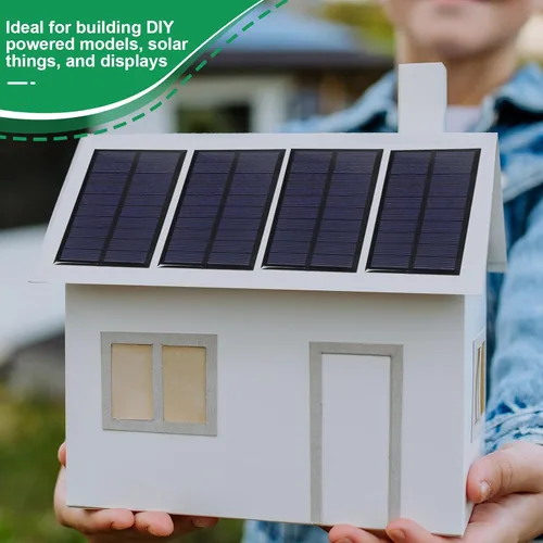 Miniatura 7 de Kanayu 20 piezas de paneles solares pequeños a granel 5v 160ma mini células solares policristalinas kits de sistema DIY módulo de panel solar epoxi