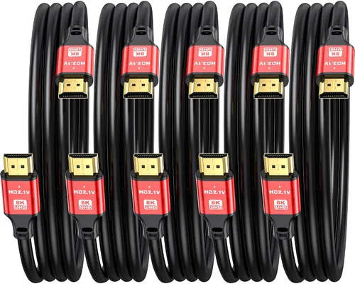 Miniatura 18 de Cables HDMI 8K 48Gbps 2.1 1.5 pies 60HZ, 4K 2.0@120Hz 18GBPS, cable HDMI de alta velocidad, Ultra HD, retorno de audio Ethernet, video 4K, 1080p