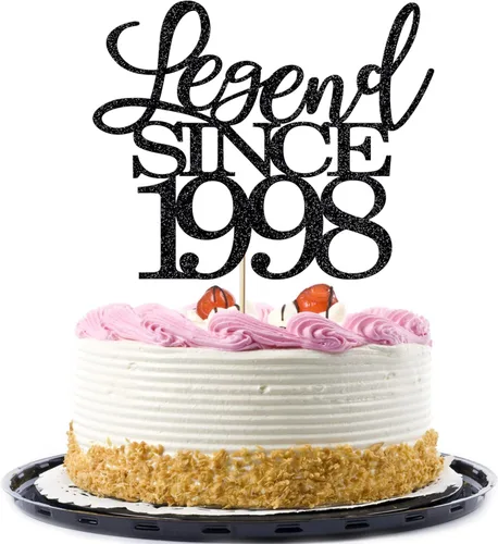 Miniatura 17 de Legend since 1973 - Decoración para pastel de cumpleaños número 53, decoración de pastel de feliz cumpleaños para hombres y mujeres de 53 años