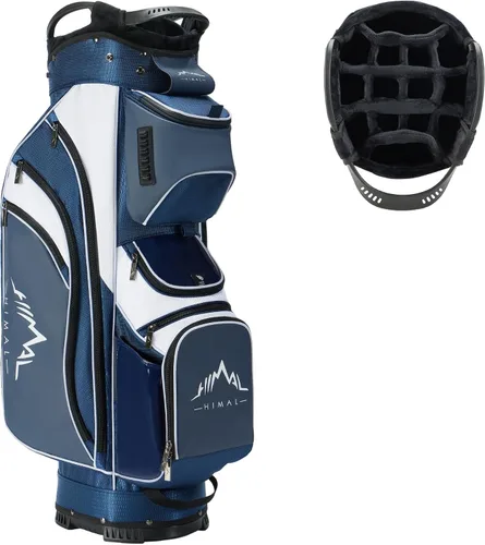 Miniatura 11 de UNIHIMAL Bolsa de carrito de golf de 14 vías con divisor de longitud completa, bolsa de golf de piel sintética de alta calidad con parte superior