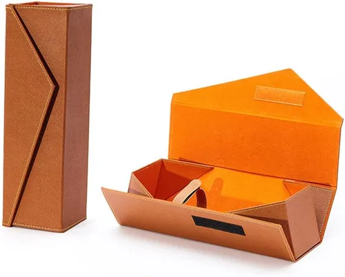 Miniatura 8 de DB11 Cajas de vino para champán - Caja de vino individual plegable (negro)