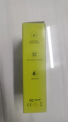 Miniatura 3 de Recortadora de barba para hombres, afeitadora eléctrica híbrida recargable y peluquera corporal, afeitadora facial lavable, 4 peines para hombre