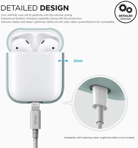 Miniatura 4 de elago AirPods - Funda de silicona para AirPods [Protección extra]