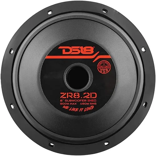Miniatura 8 de DS18 ZR8.2D Elite-Z - Subwoofer de audio para automóvil de 8 pulgadas, 1000 W, bobina de voz doble, DVC de 2 ohmios, 2+2 OHMS (1 altavoz)
