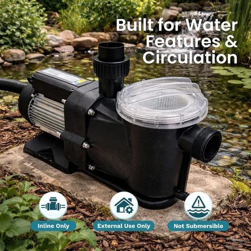 Miniatura 4 de HALF OFF PONDS - Bomba de agua en línea de eficiencia energética para piscinas, spas, cascadas, estanques, 120 V