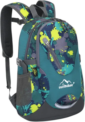 Miniatura 11 de sunhiker Pequeña mochila de senderismo para mujeres y hombres, 20L, ligera, mochila de viaje, mochila casual para ciclismo, acampar al aire libre