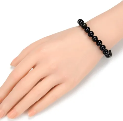 Miniatura 3 de Adabele 1pc Natural Stretch Gemstone Bracelet 8mm (0.31") Bead 7" to 8.5 inch Healing Crystal Energy Quartz Chakras Jewelry Women Men Birthday Gift
