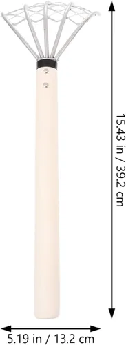 Miniatura 3 de Cabilock Rastrillo de almeja de acero inoxidable con red de concha de ostra, herramienta de excavación multiusos, 2 uds