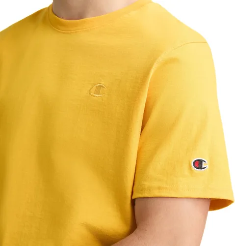 Miniatura 6 de Champion Men's Classic Short Sleeve T-Shirt, Standard Fit, Midweight 100% Cotton, Available in Regular and Big & Tall Dorado(Team Gold)