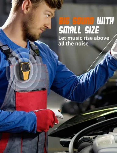 Miniatura 2 de Altavoz Bluetooth portátil, mini altavoz con clip, altavoz portátil inalámbrico con micrófono integrado, llamadas manos libres, regalos de artilugio