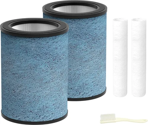 Miniatura 11 de HP071BRN HP072 Filtro de repuesto compatible con purificador de aire Shark NeverChange HP072, HP071BRN, HP070 H13 HEPA y filtro de carbón activado