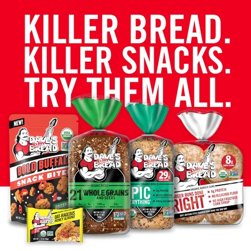 Miniatura 10 de Dave's Killer Bread 21 granos enteros y semillas, pan orgánico de grano entero, pan de 27 onzas
