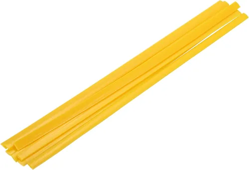 Miniatura 75 de MECCANIXITY 5 varillas de soldadura de plástico amarillo de 0.374 in x 9.843 in HDPE cinta plana de soldadura de plástico para reparar tanques