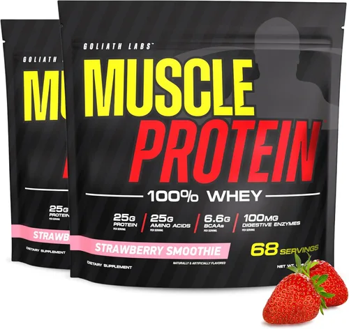 Miniatura 10 de COLOSSAL LABS Muscle Protein - Polvo de suero de leche [5 libras/paquete de 1] – Filtrado en frío, 0.88 oz de proteína pura, 0.18 oz de BCAA