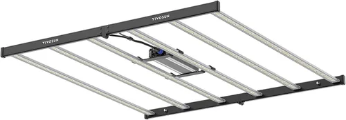 VIVOSUN VSFL6450 Luz de Cultivo LED de Barra, Luz de Cultivo para Plantas de 645W con 6 Barras, Plegable y Regulable, Espectro Completo con Luz