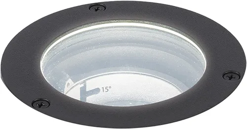 Iluminación de paisaje WAC, luz enterrada de 3 pulgadas LED de 12 V con ángulo de haz ajustable y control de brillo integral 3000 K en bronce