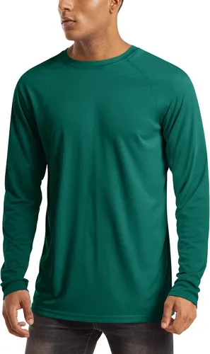Miniatura 96 de MAGCOMSEN Camisas de manga larga para hombre, protección solar UPF 50+, camisetas atléticas para senderismo, correr, entrenamiento, protección