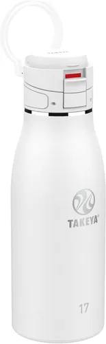Miniatura 12 de Takeya Traveler - Taza de café de viaje de acero inoxidable con tapa abatible (25 onzas, ónix) – Taza aislada a prueba de fugas para café y té Ónice