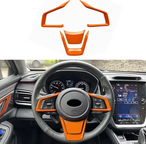 Miniatura 6 de 4 piezas de marco de panel de volante de fibra de carbono ABS para Subaru Forester Ascent SUV 2019-2024, para Impreza 2017-2024, para Legacy/Outback