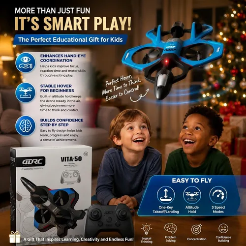 Miniatura 5 de Avión de control remoto para niños, juguete de avión de combate LED con 2 baterías, avión RC fácil de volar para principiantes, retención
