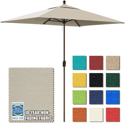 Miniatura 33 de EliteShade USA Sombrilla de Mercado de 9 Pies con Garantía de 10 Años Sin Decoloración, Sombrilla de Patio, Sombrilla de Mesa para Exteriores